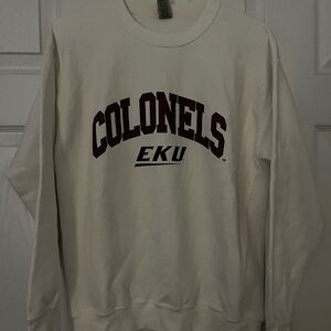 EKU Colonels White Crewneck